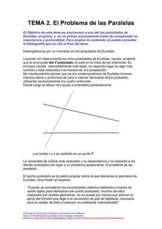 Tema2 El Problema De Las Paralelas PDF