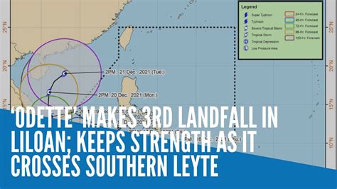 Odette Makes Rd Landfall In Liloan Keeps Strength As It Crosses