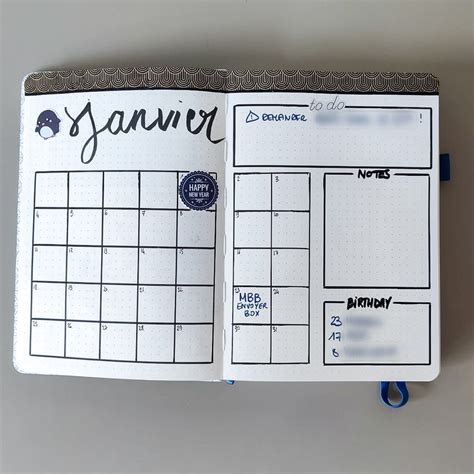 Id Es De Mise En Page Pour Bullet Journal Janvier Bullet