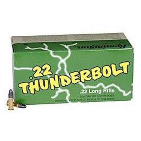 Bullseye North Remington Ammo 22lr Thunderbolt Lrn 40gr 1255 Fps 500 Round Brick Tb22b