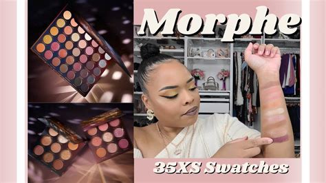 New Morphe Palettes Swatches 35XS No Silent Nights Palette YouTube