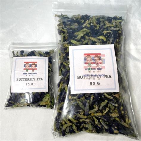 Bunga Telang Kering Organik Organic Dried Butterfly Pea Flower Blue