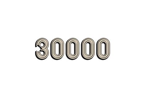 30000 Subscribers Celebration Greeting Number With Vintage Design