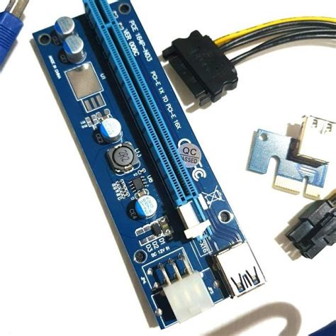 Jual R 634RO PCIE Riser 1x To 16x Pci E Mining Adapter Converter Vga