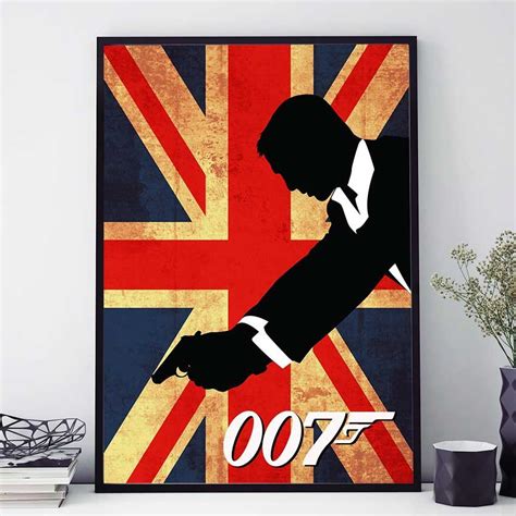 James Bond Print 007 Wall Art James Bond Art By Pointdot On Etsy