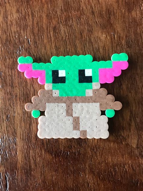 Baby Yoda Perler Bead Refrigerator Magnet Etsy