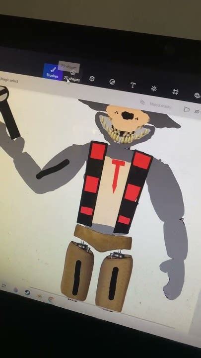 How To Make Your Fnaf Ocs Withered In Paint 3d Youtube