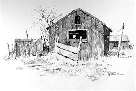 +15 Pencil Drawings Of Old Barns Ideas - Upnatural