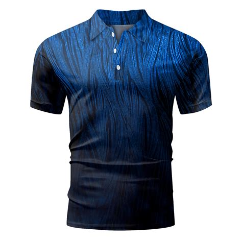 Gubotare Polo Shirt Men S Muscle V Neck Polo Shirts Slim Fit Short Long