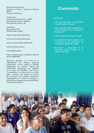 Educación Sexual Integral en el Sistema Educativo PDF