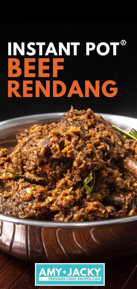 MUST TRY Instant Pot Indonesian Beef Rendang Tested By Amy Jacky