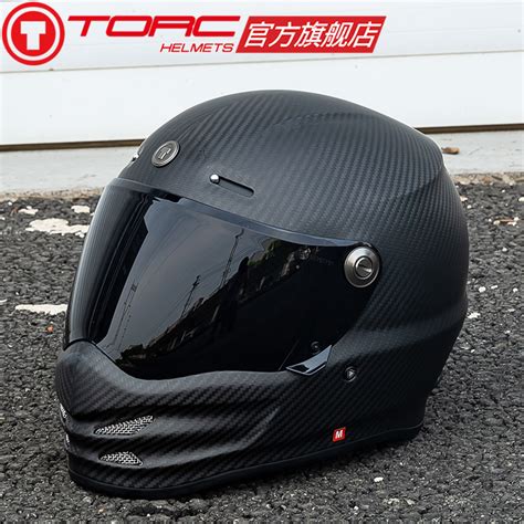 Usd 49893 Torc Motorcycle Carbon Fiber Helmet Full Helmet Large Code 4xl Retro Harley