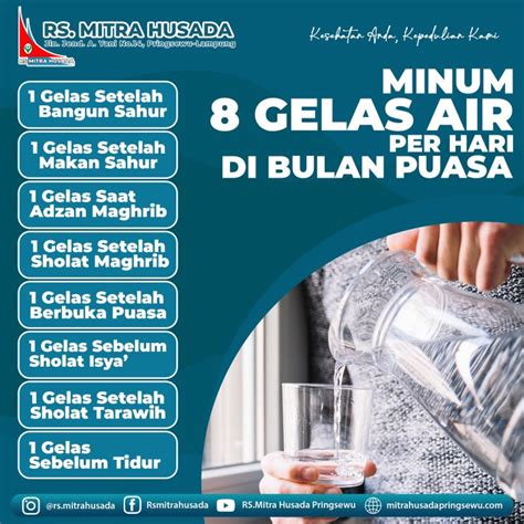 Minum 8 Gelas Air Perhari Di Bulan Puasa Rs Mitra Husada Pringsewu