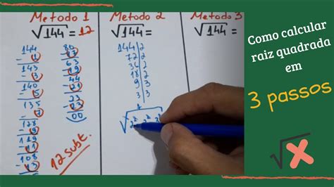 Como Calcular A RAIZ QUADRADA Em 3 Passos YouTube