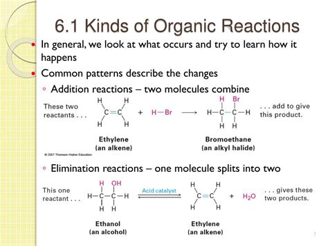 Ppt An Overview Of Organic Reactions Powerpoint Presentation Free