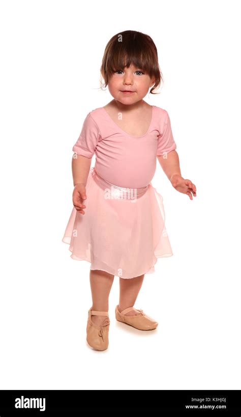 Toddler In Ballet Outfit For Dance Class Stock Photo Alamy