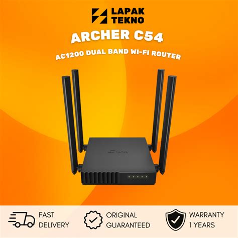 เราเตอร์ Wi Fi Tp Link Archer C54 Ac1200 Dual Band Shopee Thailand