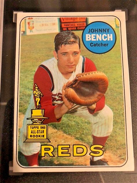 1969 Topps Baseball Card 95 Johnny Bench HOF SGC 6 EBay