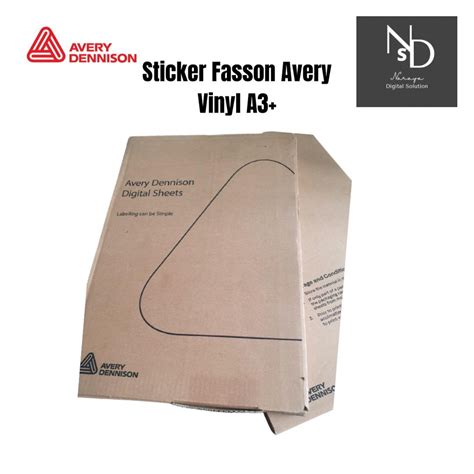 Fasson Sticker Label Avery Dennison Vinyl Sticker A3 Shopee Malaysia