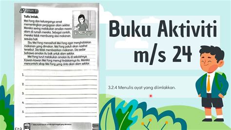 三年级国文活动本 下册 Buku Aktiviti Jilid 2 m s 24 I Bahasa Melayu Tahun 3 I SJKC