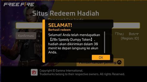 Kode Redem Free Fire Terbaru Token Sg Dua Gratis Youtube