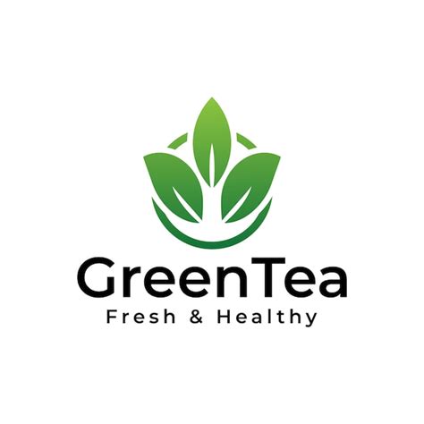 Premium Vector Green Tea Leaves Logo Design