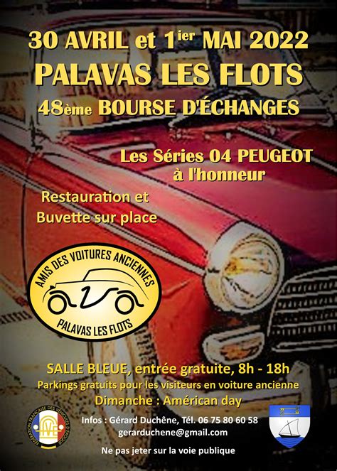 Affiche Peugeot Avril Mai Amis Des Voitures Anciennes