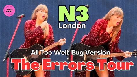 The Errors Tour Taylor Swift Swallows A Bug During Eras Tour London