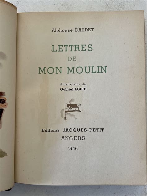 Lettres de mon moulin 1946 illustré numéroté Alphonse Daudet by