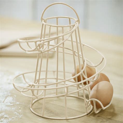 Kitchen Storage Spiral Helter Skelter Egg Holder Stand Rack Holds Up To