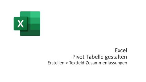 Excel Pivot Tabelle Nach Text Zusammenfassungen YouTube