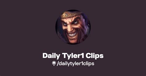 Daily Tyler Clips Instagram Tiktok Linktree