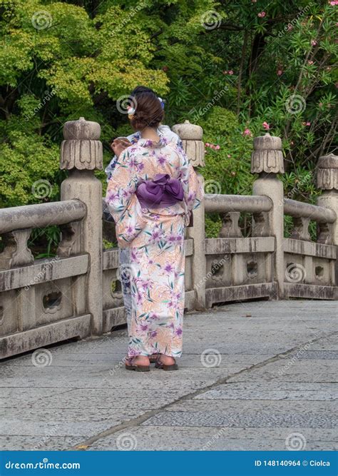 Kimono Dressed Girls In Kyoto Japa Editorial Stock Image Image Of Gion Pedestrian 148140964