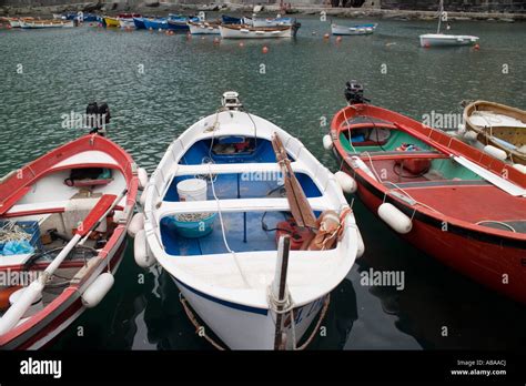 Colorful Fisher S Boats In Cinque Terre National Reserve Liguria