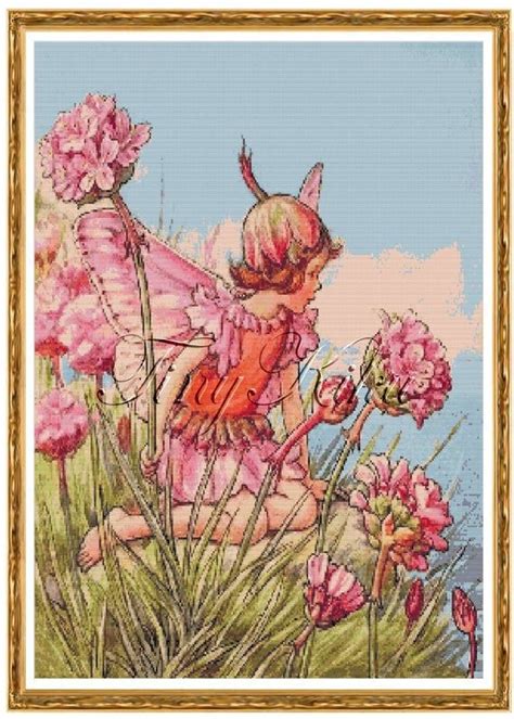 Thrift Fairy Cicely Mary Barker Counted Cross Stitch Pattern Etsy Counted Cross Stitch