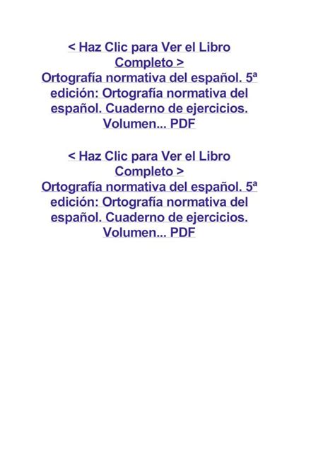 Pdf Ortografía Normativa Del Español 5ª Edición Ortografía