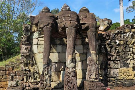 Terrace Of The Elephants UNESCO World Heritage Site In Angkor