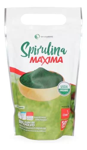 Spirulina Chilena Pura 500g G A 240 Cuotas Sin Interés