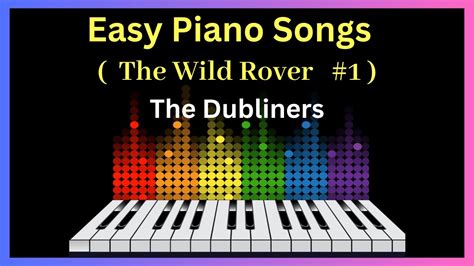 The Dubliners The Wild Rover Irish Keyboard Music Irish Piano