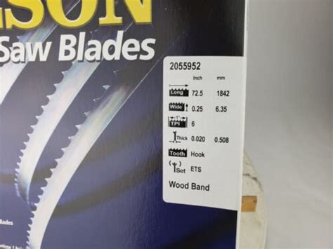 Olson WB56372DB 6 TPI High Carbon Steel Band Saw Blade 72 X 1 2 In For