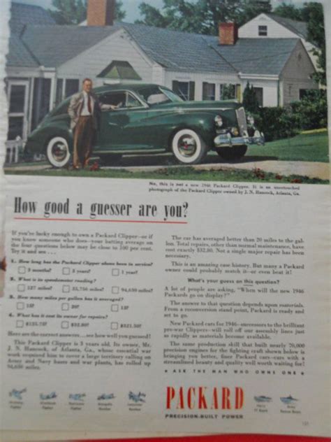 Antique Packard Advertisement