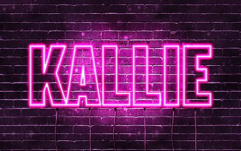 Kallie With Names Female Names Kallie Name Purple Neon Lights Happy