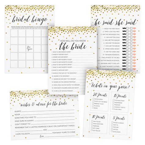 Buy Juvale Pieces Bridal Shower Games For Guests With Bingo