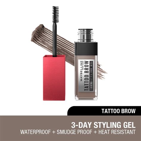 Maybelline Tattoo Brow 3 Day Styling Gel Grey Brown Watsons Malaysia