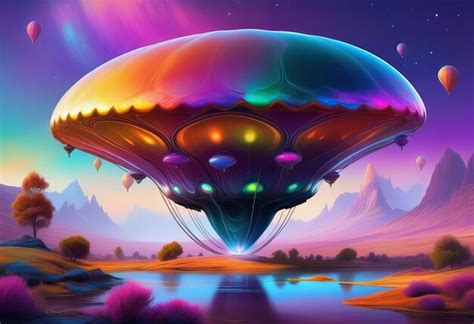 Premium Photo The Enigmatic Alien Pod In A Whimsical Wonderland