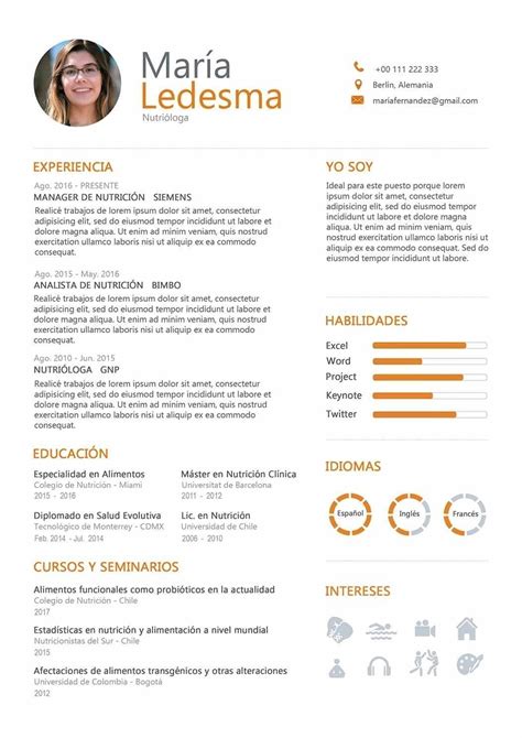 Modelo Curriculum Vitae 2019 Doc Financial Report