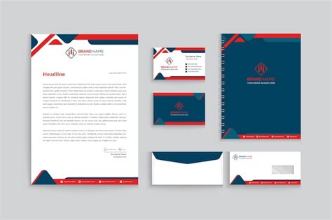 Premium Vector Corporate Stationery Set With Branding Template Design