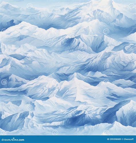 Seamless Top View Of Mountain Ranges Stock Illustration Illustration