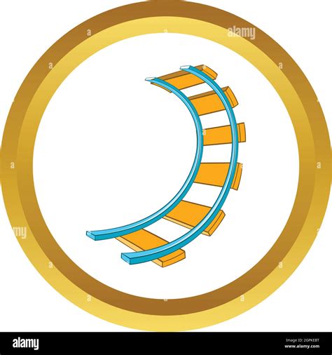 Roller coaster track vector icon Stock Vector Image & Art - Alamy