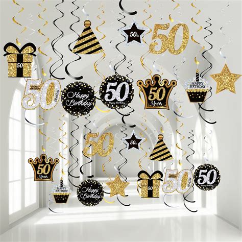 Buy Th Birthday Party Hanging Swirls For Men Women Years Cheers